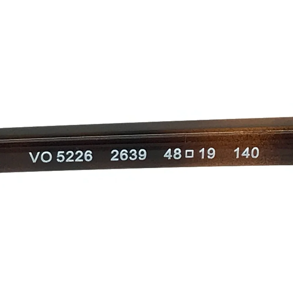 Vogue Eyeglasses Frames VO5226 2639 Brown Nude Fade Round Hexagon 48-19-140